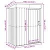 vidaXL Garden Sheds Anthracite 137 x 81 x 180 cm Metal