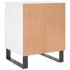 vidaXL Bedside Cabinet White 40x35x50 cm Engineered Wood