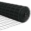 vidaXL Fence with Posts Grey 0.6 x 50 m Steel