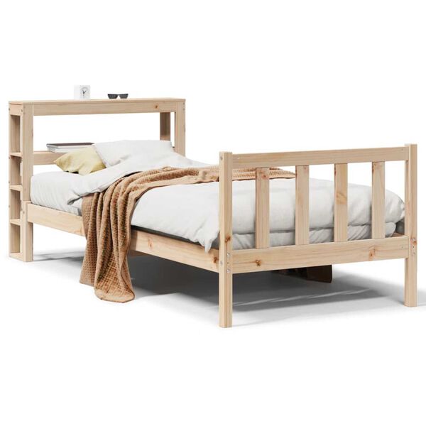 vidaXL Bed Frame without Mattress 90x190 cm Single Solid Wood Pine