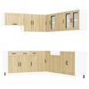 vidaXL 11 Piece Kitchen Cabinet Set "Lucca" Sonoma Oak Engineered Wood