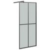 vidaXL Walk-in Shower Screen 80x195 cm Dark Tempered Glass