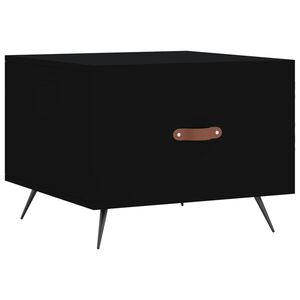 vidaXL Coffee Table Black 50x50x40 cm Engineered Wood