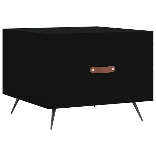 vidaXL Coffee Table Black 50x50x40 cm Engineered Wood