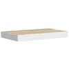 vidaXL Floating Wall Shelves 4 pcs Oak and White 40x23x3.8 cm MDF