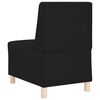 vidaXL Modular Sofa Unit Armless 2 pcs Black 55 x 74 x 82 cm
