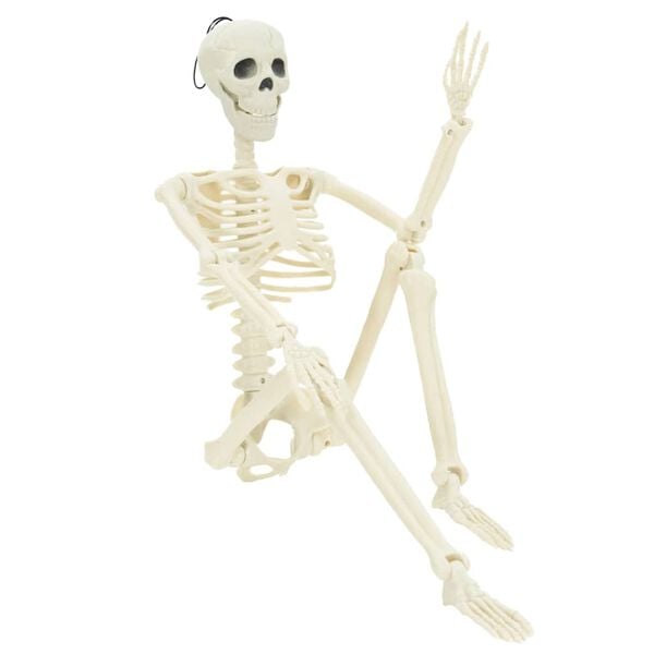 vidaXL Halloween Skeleton 2 pcs White 85 cm Polypropylene