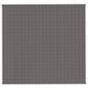 vidaXL Weighted Blanket Grey 220x240 cm King 15 kg Fabric