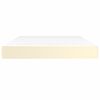 vidaXL Pocket Spring Bed Mattress Medium Cream 140x190x20 cm Faux Leather