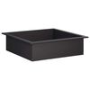 vidaXL Fire Pit Ring Black 80 x 80 x 25 cm Steel