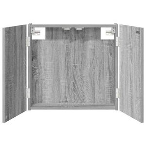 vidaXL Dartboard Cabinet Grey Sonoma 56 x 12 x 53.5 cm Engineered Wood