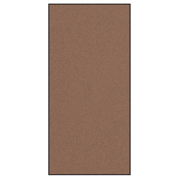 vidaXL Doormat Brown and Black 120 x 250 cm Polypropylene and vinyl