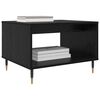 vidaXL Coffee Table Black oak 60 x 50 x 40 cm Engineered wood