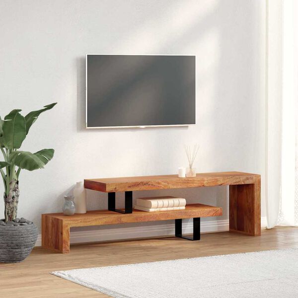 vidaXL TV Stand Solid Acacia Wood