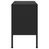 vidaXL TV Cabinet Black 105x35x50 cm Steel