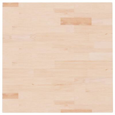 vidaXL Square Table Top 60x60x2.5 cm Untreated Solid Wood Oak