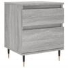 vidaXL Bedside Cabinet Grey Sonoma 40x35x50 cm Engineered Wood
