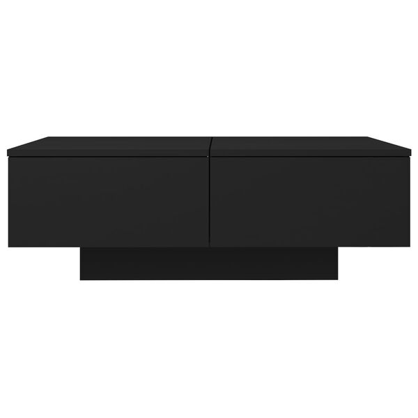 vidaXL Coffee Table Black 90x60x31 cm Engineered Wood