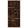 vidaXL Book Cabinet Smoked Oak 50x25x106 cm