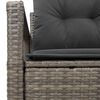vidaXL Garden Sofa with Cushion 120 x 62 x 69 cm Poly Rattan