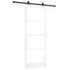 vidaXL Sliding Door ORKDAL White and Black 93 x 232 cm