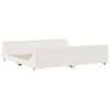 vidaXL Bed Frame without Mattress White 200x200 cm Solid Wood Pine