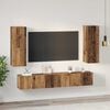 vidaXL TV Cabinet Set Wall-mounted 5 pcs Old Wood Engineered Wood