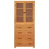 vidaXL Storage Furniture Set with Drawer Brown Engineered wood