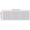 vidaXL Rug Rectangular Nature 100x300 cm Bamboo
