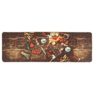 vidaXL Kitchen Rug Multicolour 60x180 cm Washable