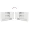 vidaXL Bathroom Furniture Set with Drawer 5 pcs High Gloss White
