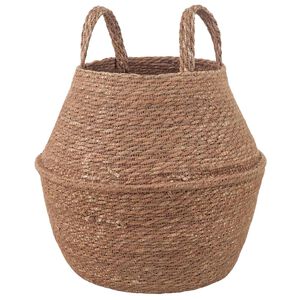 vidaXL Plant Pot with Handles Natural &Oslash; 22 x 20 cm 100% Seagrass