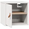 vidaXL Wall Cabinet White 31.5x30x30 cm Solid Wood Pine