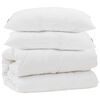 vidaXL Duvet Set with Pillow 3 pcs White Microfiber and Down Feather