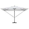 vidaXL Umbrella Manual Sand 352 x 251 x 265 cm Polyester and Aluminium