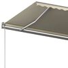 vidaXL Manual Retractable Awning with Posts 6x3.5 m Cream