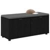 vidaXL Hall Bench with Cushion with Storage Black Oak 100 x 38 x 46 cm