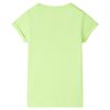 Kids' T-shirt Neon Yellow 116