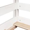 vidaXL Kids' Bed with Roof White 75x190 cm Solid Wood Pine