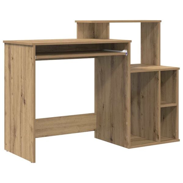 vidaXL Desk Artisan Oak 120.5 x 44 x 88.5 cm Engineered Wood