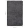 vidaXL Teddy Rug Anthracite 270x180 cm