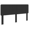 vidaXL Bed Frame with Headboard Black 200 x 200 cm Solid Pine Wood