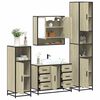 vidaXL 4&nbsp;Piece Bathroom Furniture Set&nbsp;Sonoma Oak Engineered Wood