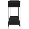 vidaXL Console Table Black 100x34.5x75 cm Engineered Wood