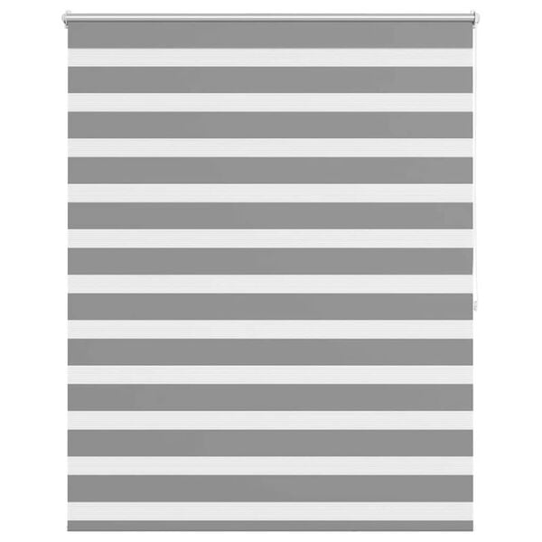 vidaXL Zebra blind 140.9x175 cm Fabric Width 136.7 cm grey