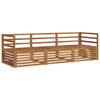 vidaXL Outdoor Sofa Set 3 pcs Natural Solid Acacia Wood