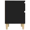 vidaXL Bedside Cabinets 2 pcs Black 40x35x50 cm
