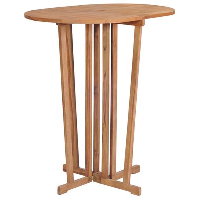 vidaXL Folding Bar Table 100x65x105 cm Solid Teak Wood
