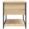 vidaXL Storage Bench Sonoma Oak 70x42.5x47 cm Engineered Wood