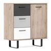 Finori Chest of Drawers Orlando 1 Grey and Craft Oak
